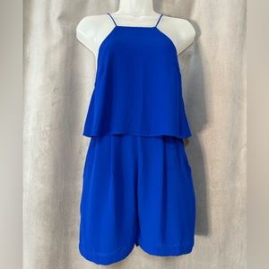 Express Blue Ruffle Romper Spaghetti Straps - Excellent Condition - Size 2